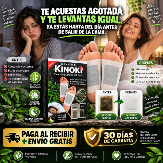 Kinoki Pro · Parches para pies · 10 unidades