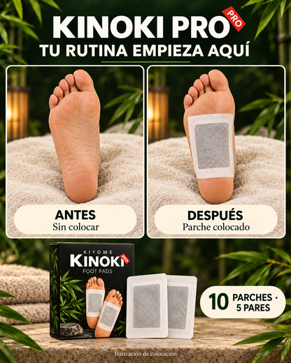 Kinoki Pro · Parches para pies · 10 unidades